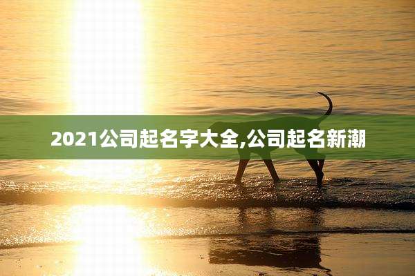 2021公司起名字大全,公司起名新潮