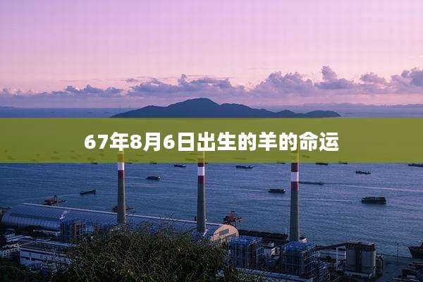 67年8月6日出生的羊的命运