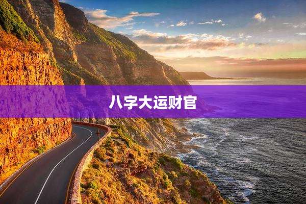 八字大运财官