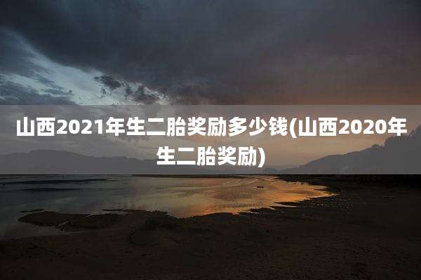 山西2021年生二胎奖励多少钱(山西2020年生二胎奖励)