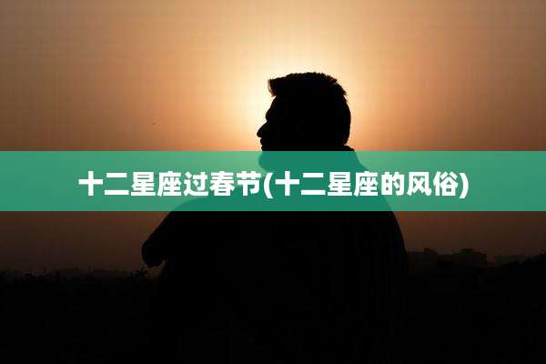 十二星座过春节(十二星座的风俗)