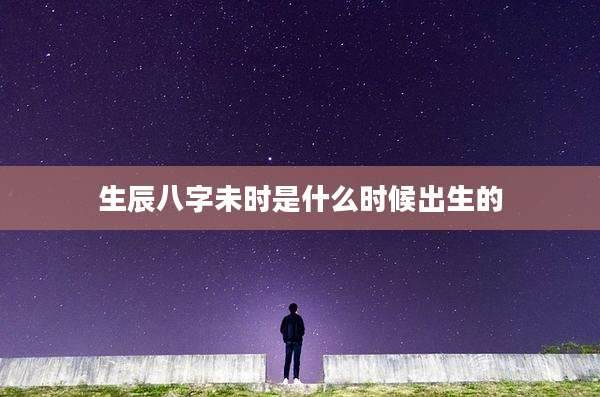 生辰八字未时是什么时候出生的