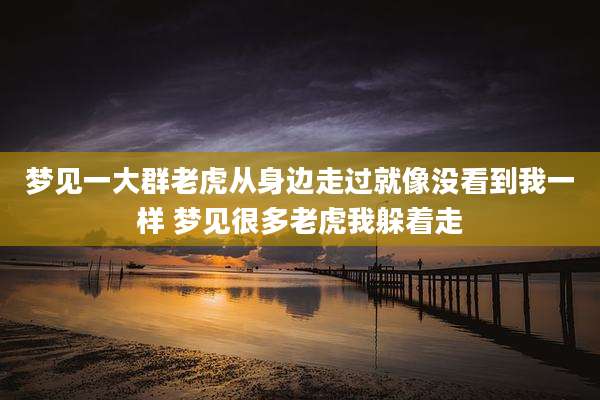 梦见一大群老虎从身边走过就像没看到我一样 梦见很多老虎我躲着走