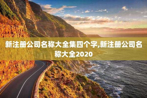 新注册公司名称大全集四个字,新注册公司名称大全2020