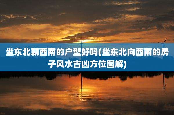 坐东北朝西南的户型好吗(坐东北向西南的房子风水吉凶方位图解)