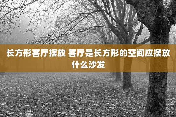 长方形客厅摆放 客厅是长方形的空间应摆放什么沙发