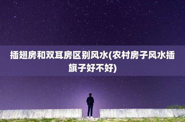 插翅房和双耳房区别风水(农村房子风水插旗子好不好)