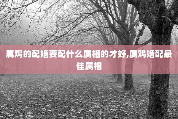 属鸡的配婚要配什么属相的才好,属鸡婚配最佳属相