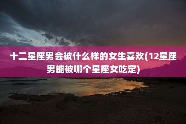 十二星座男会被什么样的女生喜欢(12星座男能被哪个星座女吃定)