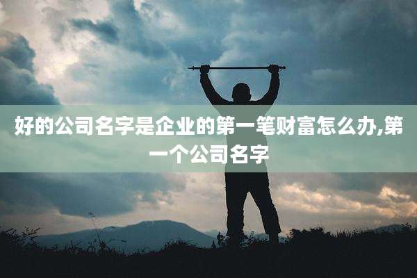 好的公司名字是企业的第一笔财富怎么办,第一个公司名字