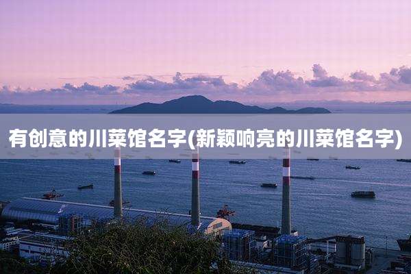 有创意的川菜馆名字(新颖响亮的川菜馆名字)