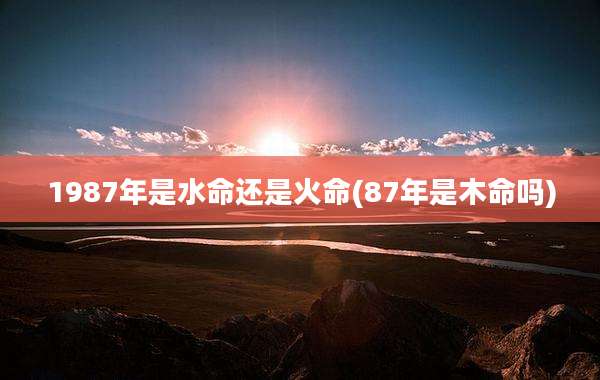 1987年是水命还是火命(87年是木命吗)