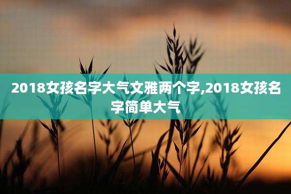 2018女孩名字大气文雅两个字,2018女孩名字简单大气