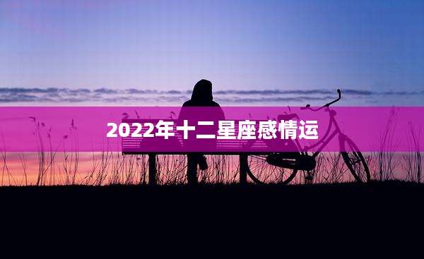 2022年十二星座感情运
