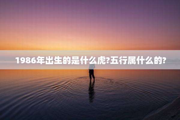 1986年出生的是什么虎?五行属什么的?