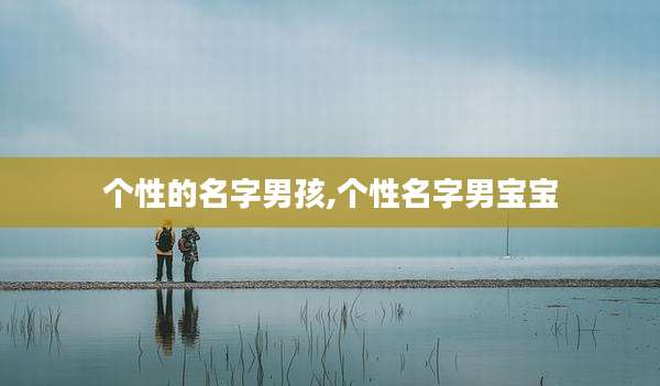 个性的名字男孩,个性名字男宝宝