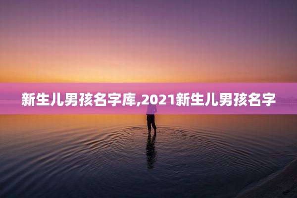 新生儿男孩名字库,2021新生儿男孩名字
