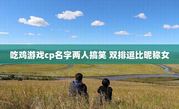 吃鸡游戏cp名字两人搞笑 双排逗比昵称女