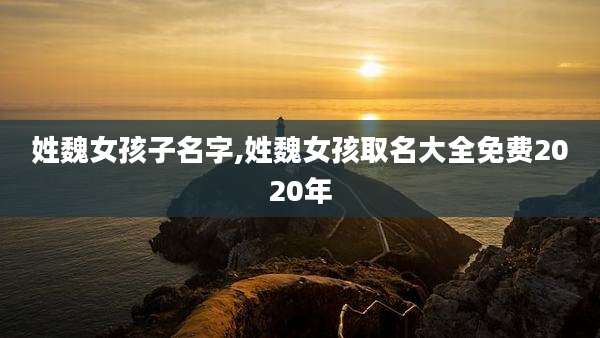 姓魏女孩子名字,姓魏女孩取名大全免费2020年