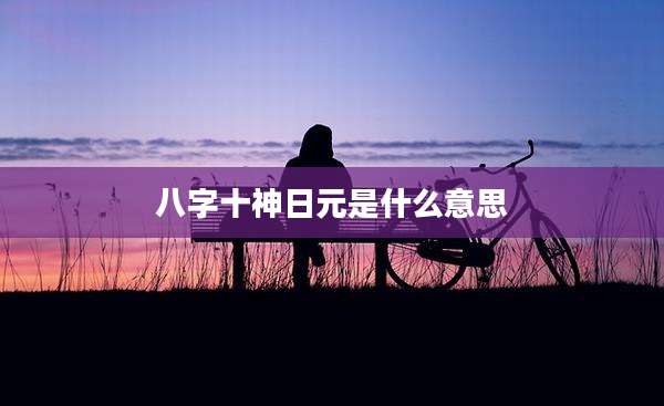 八字十神日元是什么意思