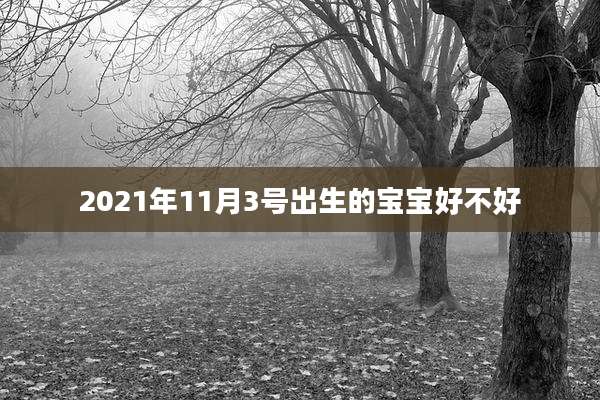 2021年11月3号出生的宝宝好不好