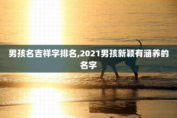 男孩名吉祥字排名,2021男孩新颖有涵养的名字