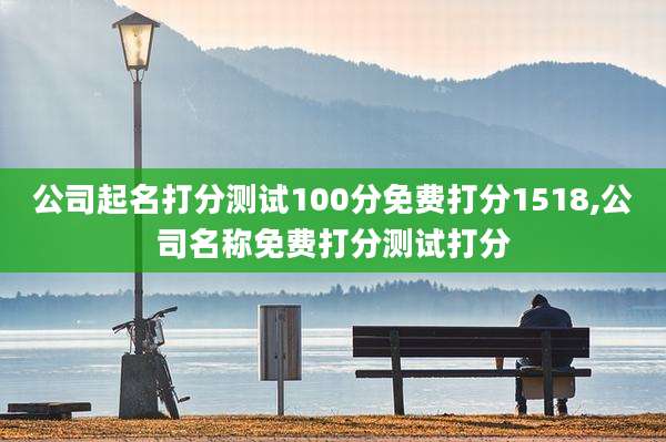 公司起名打分测试100分免费打分1518,公司名称免费打分测试打分