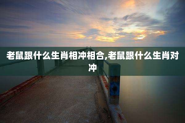 老鼠跟什么生肖相冲相合,老鼠跟什么生肖对冲