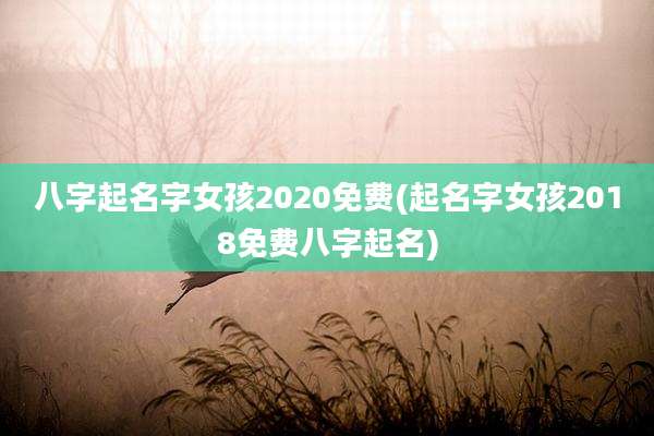 八字起名字女孩2020免费(起名字女孩2018免费八字起名)