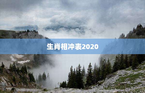 生肖相冲表2020