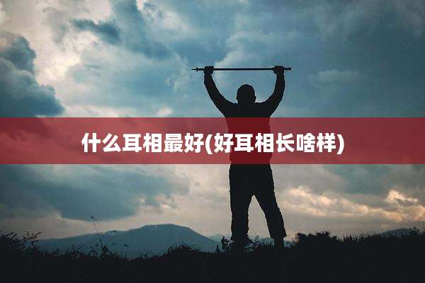 什么耳相最好(好耳相长啥样)