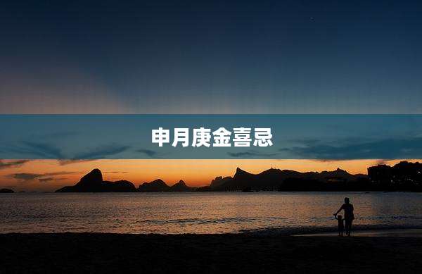 申月庚金喜忌