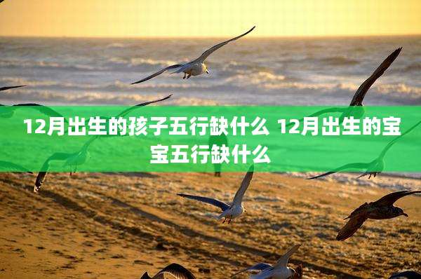 12月出生的孩子五行缺什么 12月出生的宝宝五行缺什么