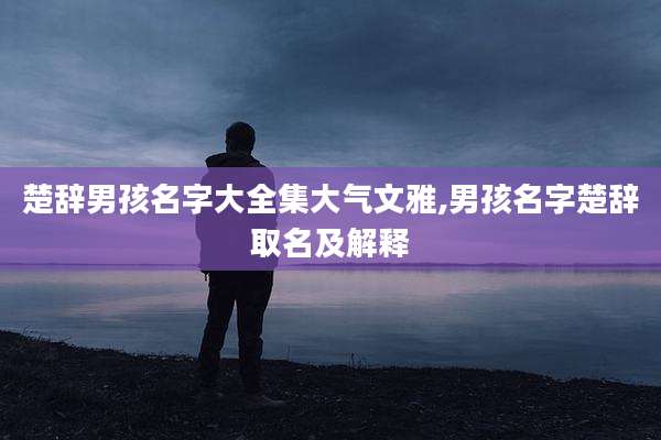 楚辞男孩名字大全集大气文雅,男孩名字楚辞取名及解释