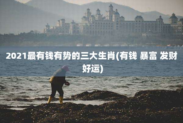 2021最有钱有势的三大生肖(有钱 暴富 发财 好运)
