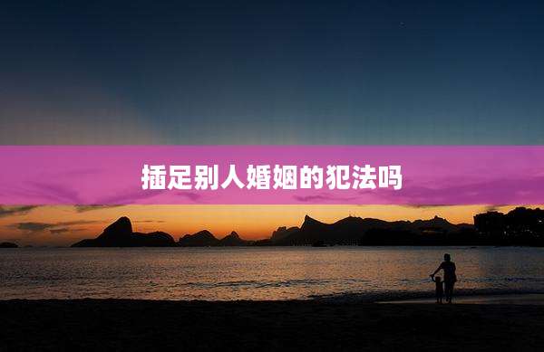 插足别人婚姻的犯法吗