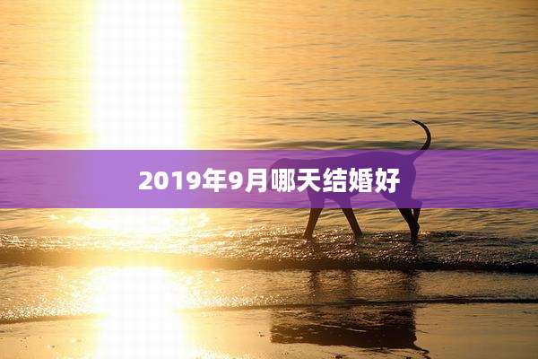 2019年9月哪天结婚好