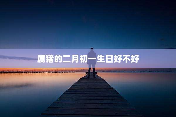 属猪的二月初一生日好不好