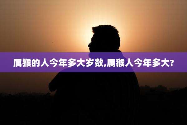 属猴的人今年多大岁数,属猴人今年多大?