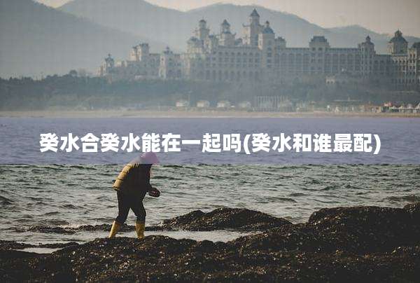 癸水合癸水能在一起吗(癸水和谁最配)