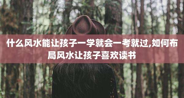 什么风水能让孩子一学就会一考就过,如何布局风水让孩子喜欢读书