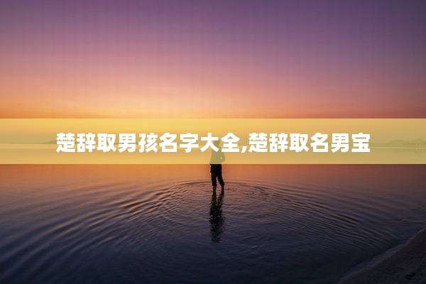 楚辞取男孩名字大全,楚辞取名男宝