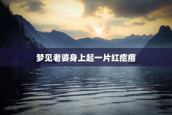 梦见老婆身上起一片红疙瘩