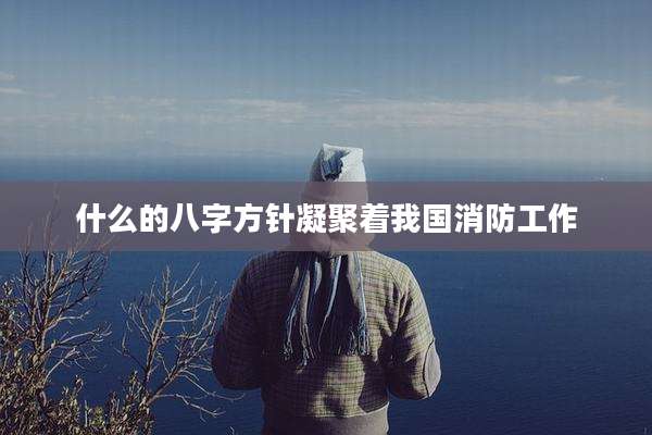 什么的八字方针凝聚着我国消防工作