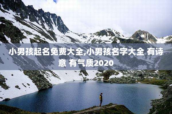 小男孩起名免费大全,小男孩名字大全 有诗意 有气质2020