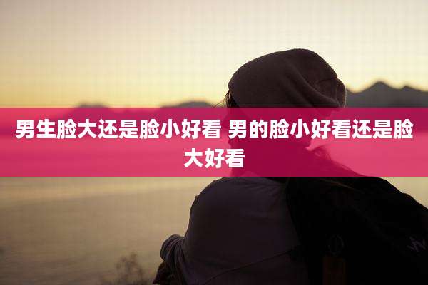 男生脸大还是脸小好看 男的脸小好看还是脸大好看