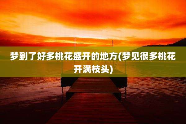 梦到了好多桃花盛开的地方(梦见很多桃花开满枝头)