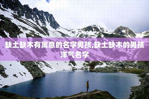 缺土缺木有寓意的名字男孩,缺土缺木的男孩洋气名字