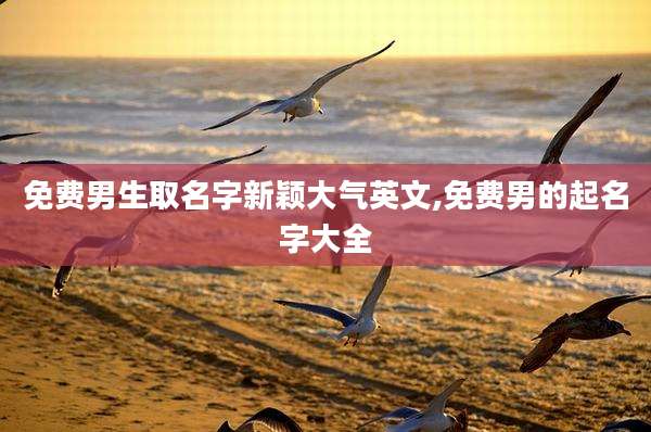 免费男生取名字新颖大气英文,免费男的起名字大全