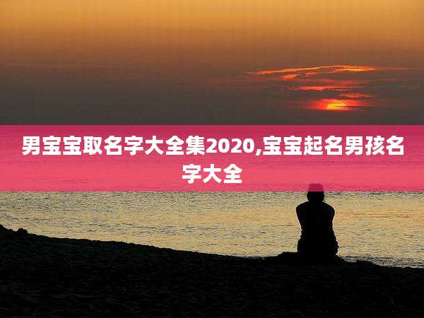 男宝宝取名字大全集2020,宝宝起名男孩名字大全